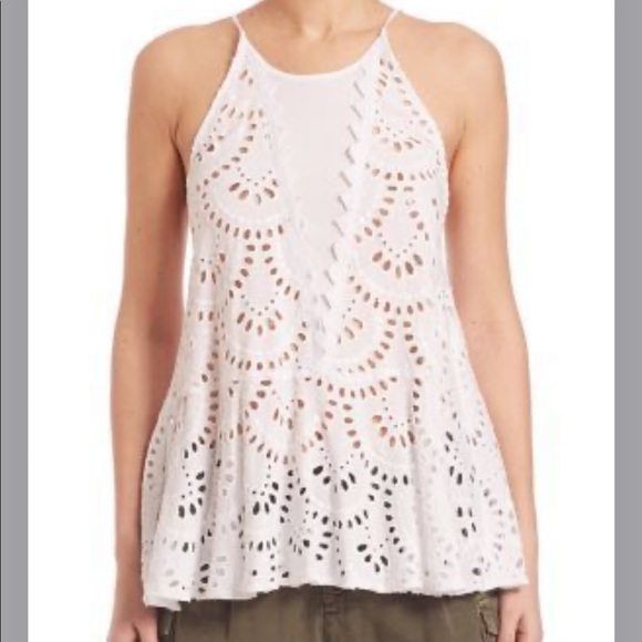 FREE PEOPLE Eyelet Tunic Tank - Picture 3 of 5